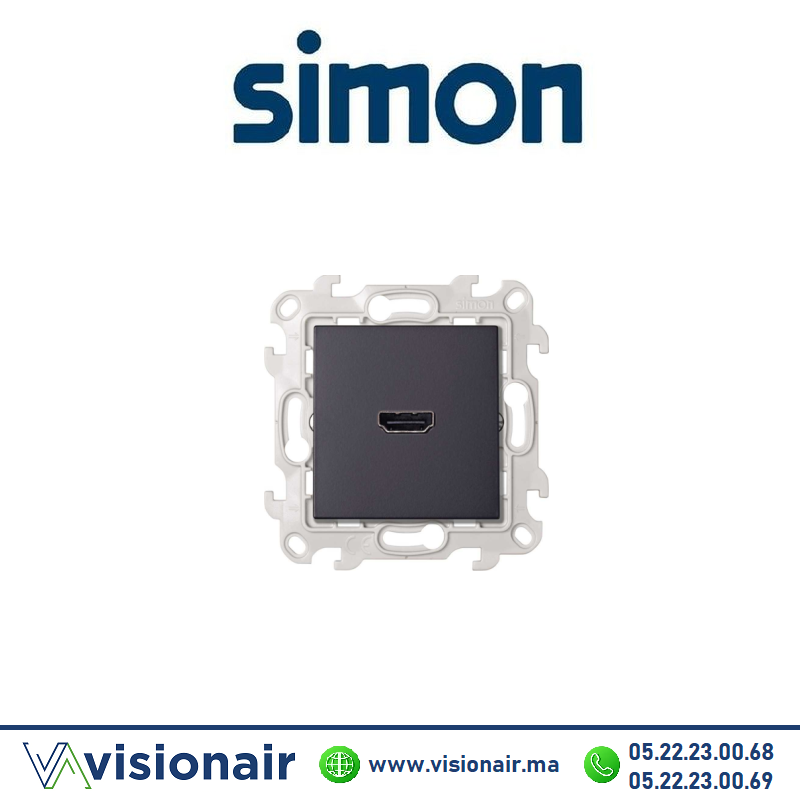 [2411094-038] Prise HDMI SIMON 24 graphite 2411094-038