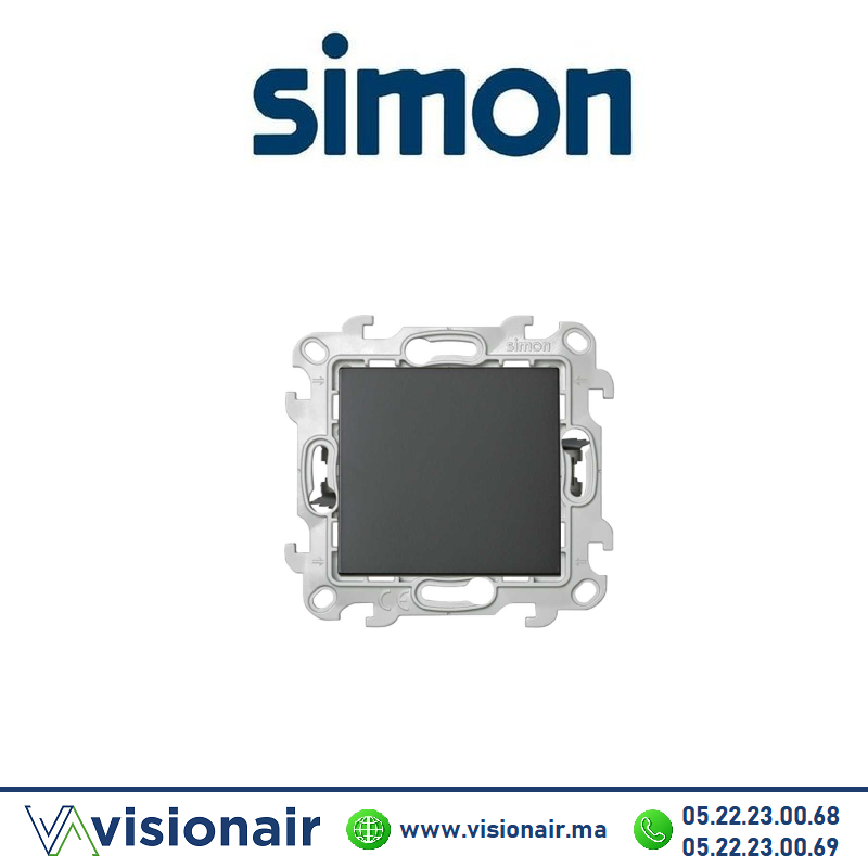 [2410201-038] Interrupteur Va & vient SIMON 24 graphite 2410201-038