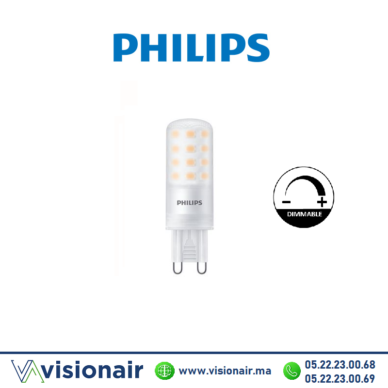 [PHILG9DIM27K] Lampe LED G9 PHILIPS CorePro 4W 2700°K dimmable