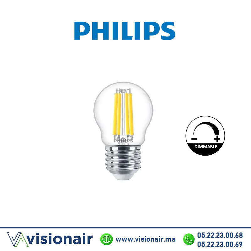 [PHILE27SDIMPH27K] Lampe LED E27 dimmable Philips Master 3,4W 2700°K