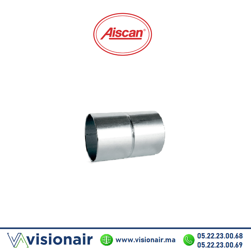 [AISCMTME25] Manchon tube métallique AISCAN D25 en acier galvanisé MTME25