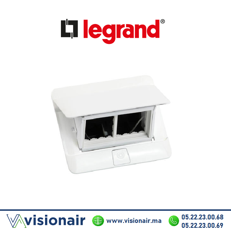[LEG054031] POP UP LEGRAND 4 modules blanc brillant (vide) 054031