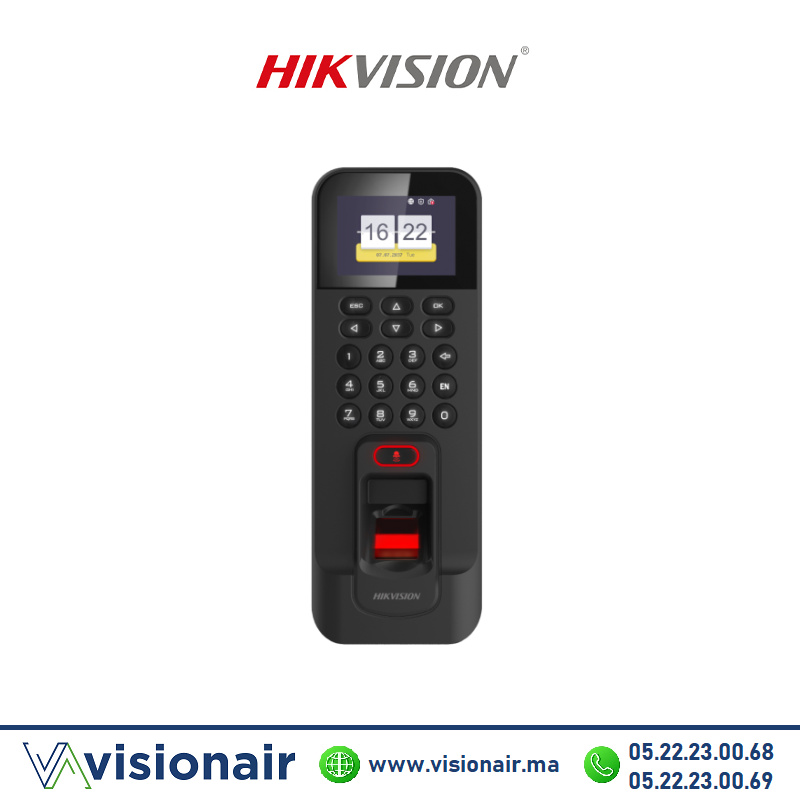 [HIKVDS-K1T804AMF] Pointeuse contrôle d'accès HIKVISION DS-K1T804AMF