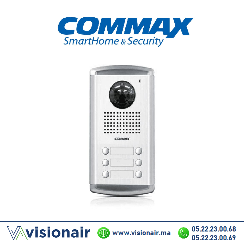 [DRC-6AC2] Platine de rue vidéophone COMMAX 6 postes DRC-6AC2