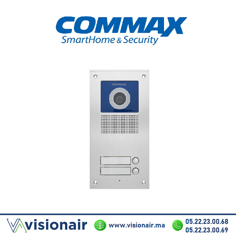 [DRC-2UC] Platine de rue vidéophone COMMAX 2 postes DRC-2UC