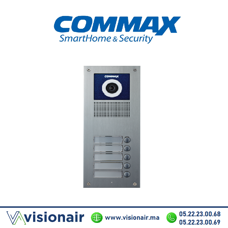 [DRC-5UC] Platine de rue vidéophone COMMAX 5 postes DRC-5UC