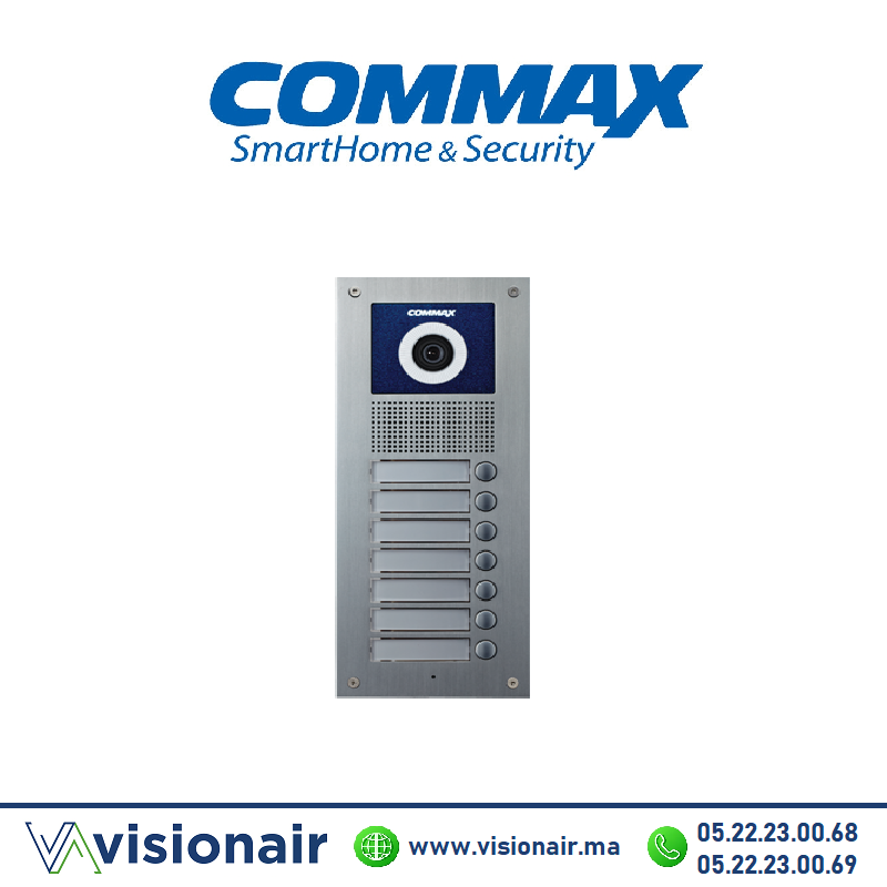 [DRC-7UC] Platine de rue vidéophone COMMAX 7 postes DRC-7UC