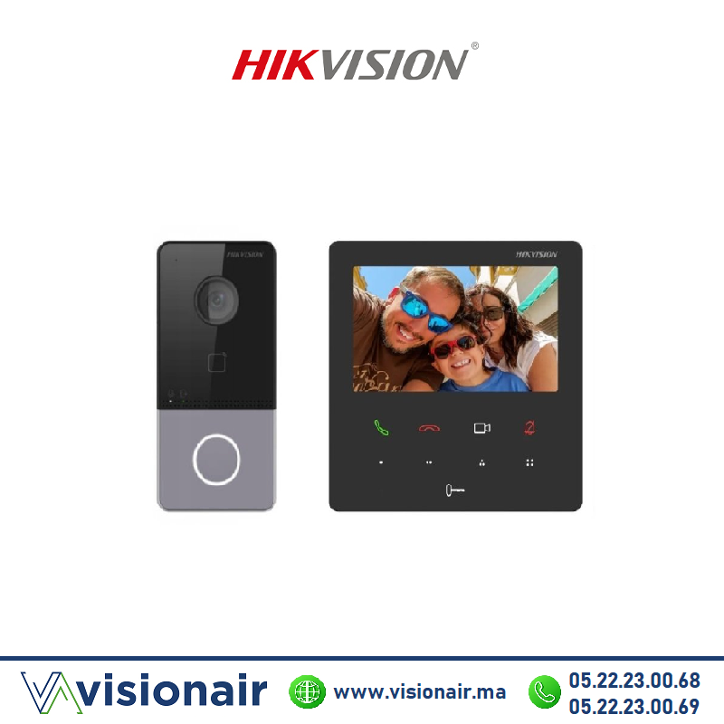 [HIKVDS-KIS606-P] KIT vidéophone IP HIKVISION DS-KIS606-P