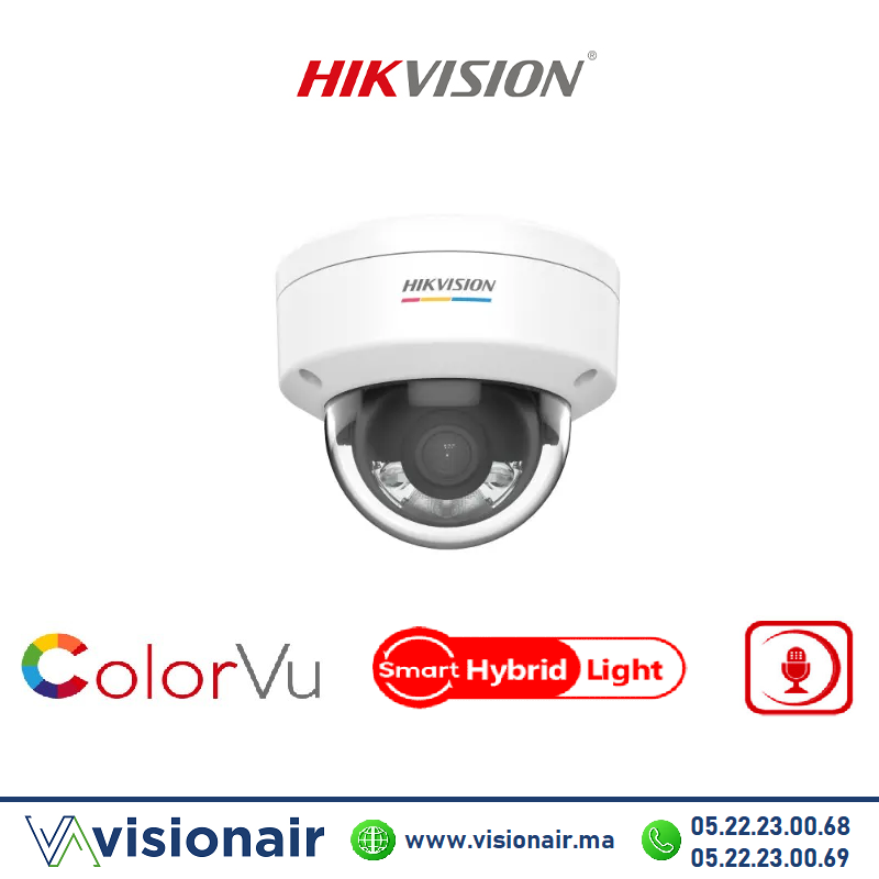 [HIKVDS-2CD1143G2-LIU] Caméra IP HIKVISION Dôme 4MP Smart Hybrid light DS-2CD1143G2-LIU