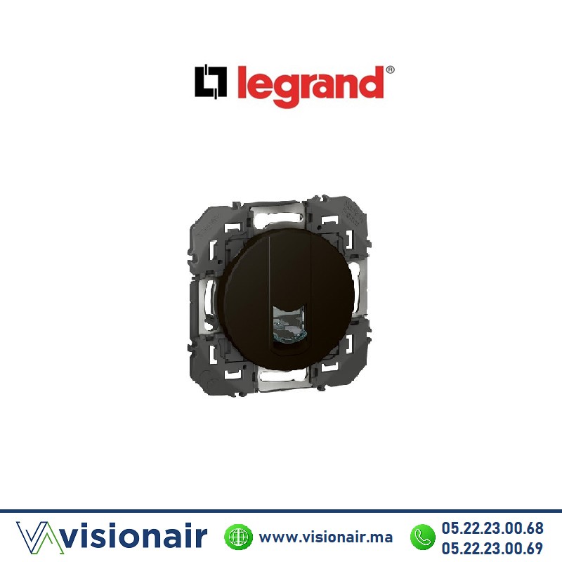 [LEG600575] Prise Legrand Dooxie blindée RJ45 CAT6 STP Noir mat 600575A