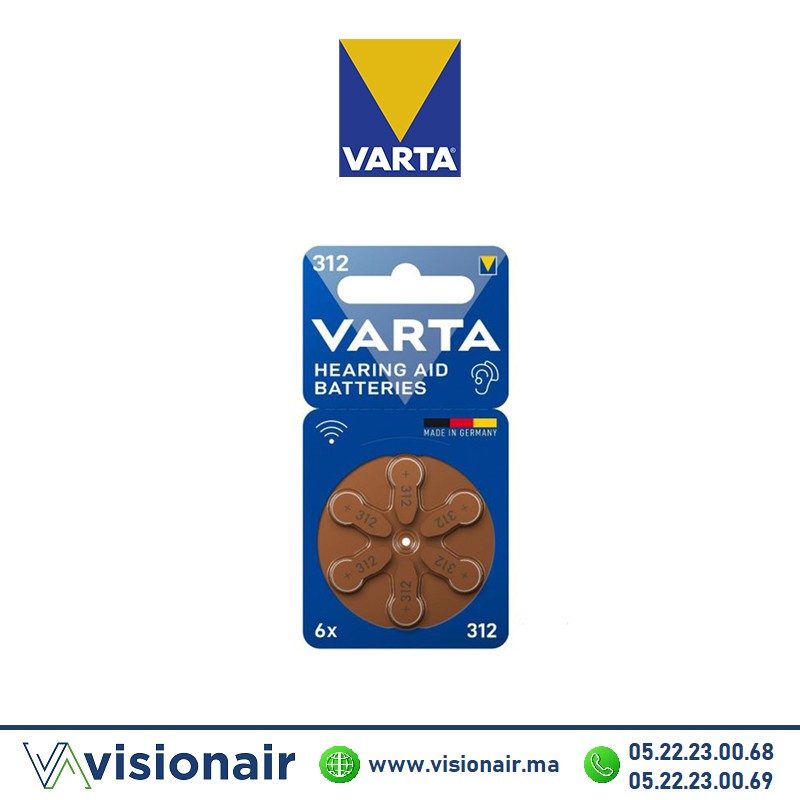 [Vartaid312] Pile auditive Varta Hearing AID 312