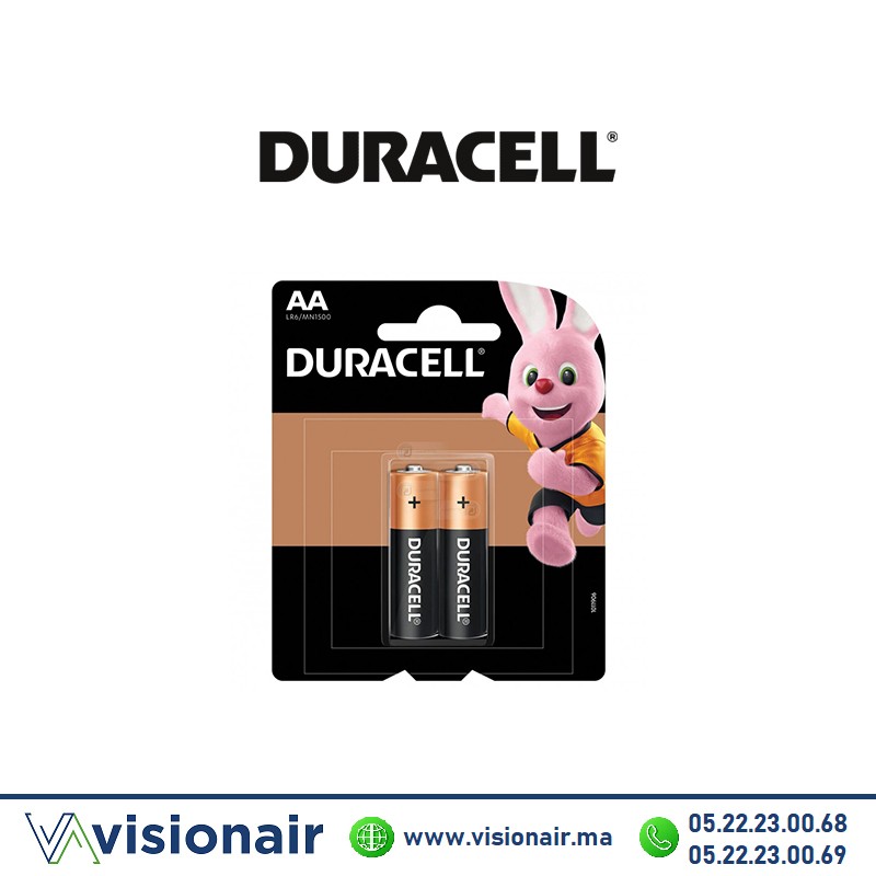 [DRSIMPLYAA2] Pile Duracell Simply 2 Piles AA2 LR06 1,5V alcaline