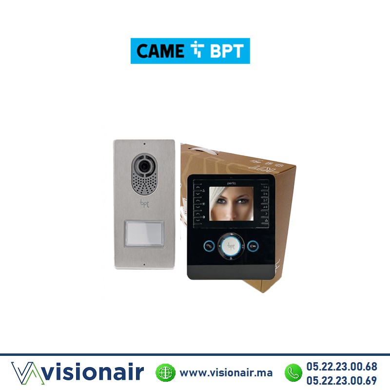 [BPTPERLA1PN] KIT vidéophone BPT Lithos + 1 moniteur Perla Noir