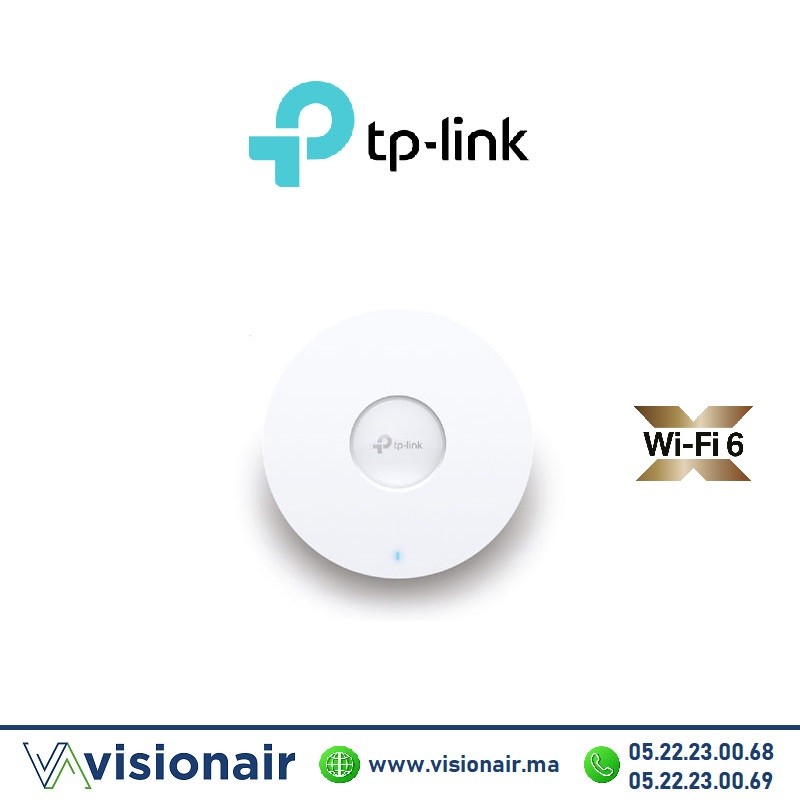 [TLEAP653] Point d'accès Wi-Fi6 TP-LINK plafonnier AX3000 EAP653