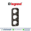 Support encastré 3 postes Legrand Plexo anthracite 069608L Casablanca Maroc