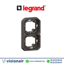 Support encastré 2 postes Legrand Plexo anthracite 069607L Casablanca Maroc