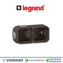[LEG069602L] Support apparent 2 postes Legrand Plexo anthracite 069602L