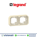 [LEG069853L] Support encastré 2 postes Legrand Plexo sable 069853L