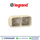 [LEG069867L] Support apparent 2 postes Legrand Plexo sable 069867L