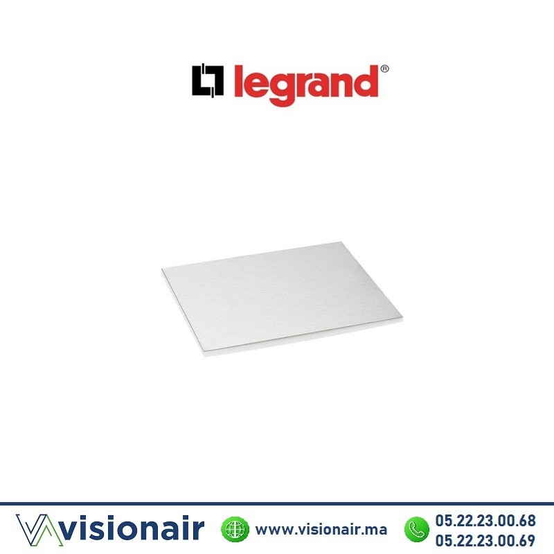 [LEG088017] Plaque de finition INOX pour boîte de sol Legrand 16/24M 088017