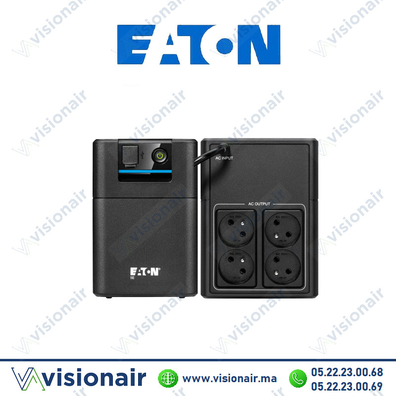 [EAT5E1200UF] Onduleur EATON 5E GEN2 1200VA 660W prises FR 5E1200UF