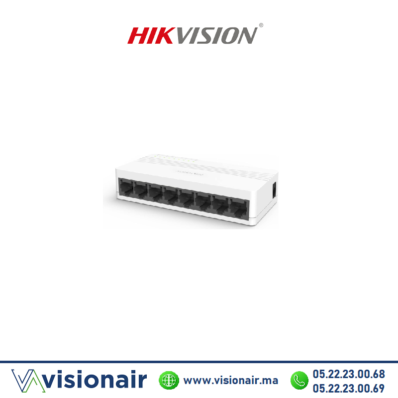 [HIKDS-3E0108D-E] Switch HIKVISION 8 ports 10/100 Mbps DS-3E0108D-E