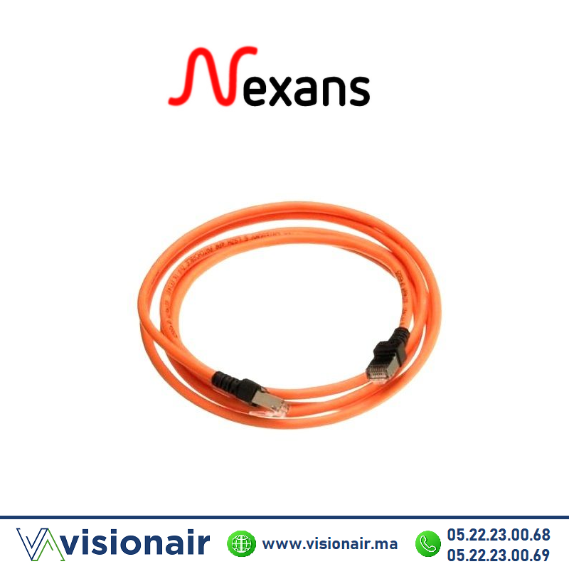 [NEXN10G.P1B010OK] Cordon de brassage NEXANS CAT6A 1m orange N10G.P1B010OK
