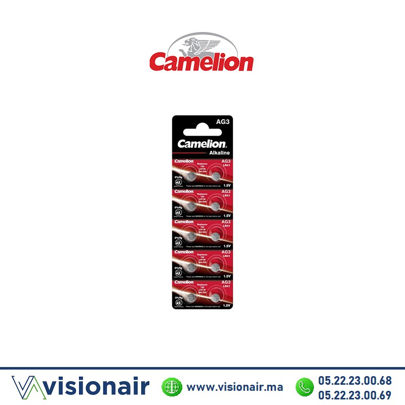 [CAMELION_AG310] Pile Camelion 10 Piles AG3 LR41 1,5V Alcaline (BL10)