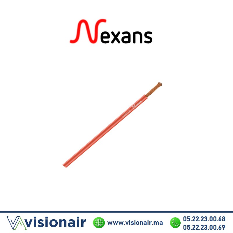 [NEXH07VK4R] Fil Souple NEXANS 4mm² Rouge U500V (H07VK-U/S)