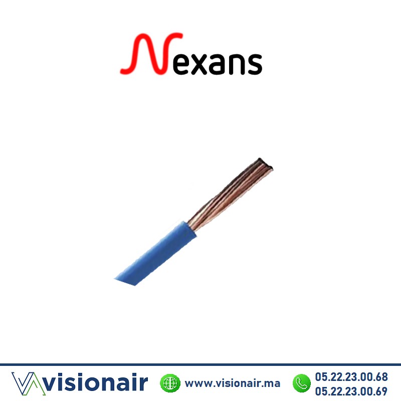[NEXH07VU16B] Fil rigide NEXANS 16mm² Blue U500V (H07V-U/R)
