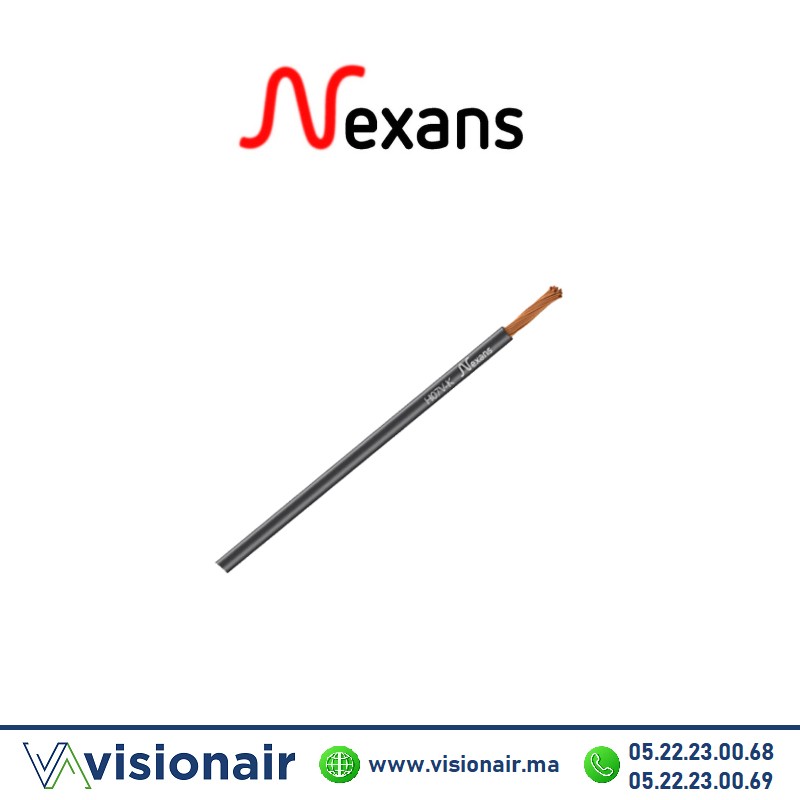 [NEXH07VK6N] Fil Souple NEXANS 6mm² Noir U500V (H07VK-U/S)