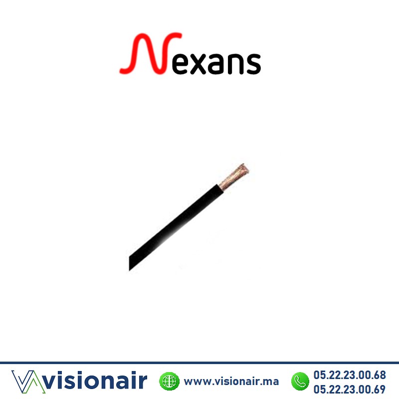 [NEXH07VU10N] Fil Souple NEXANS 10mm² Noir U500V (H07VK-U/S)