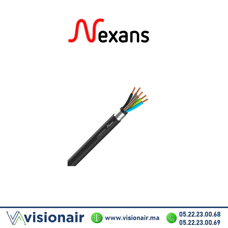 [NEXRVFV5x2_5] Câble armé RVFV cuivre NEXANS 5x2,5mm² U1000