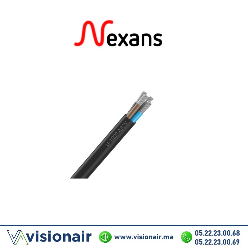 [NEXAR2V3x120mm² + 70mm²] Câble Rigide Alu NEXANS 3x120mm² + 70mm² U1000 AR2V
