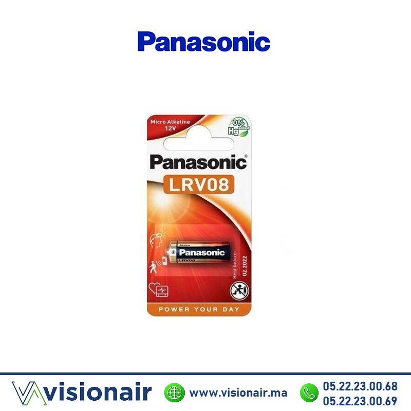 [PANLR23A] Pile Panasonic LRV08 / A23 / V23GA / MN21 / LR23A 12V alcaline