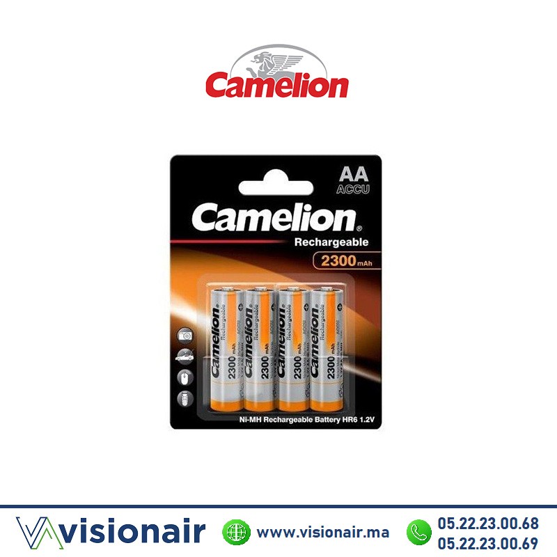 [CAMELION2300] Pile Camelion Rechargeable 4 PILES AA4 - 2300mAh