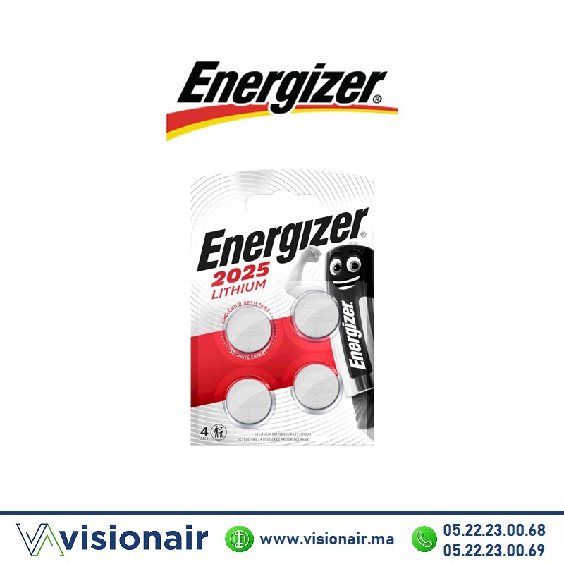 [ENERCR2025BL4] Pile Energizer CR2025 3V BL4 LITHIUM