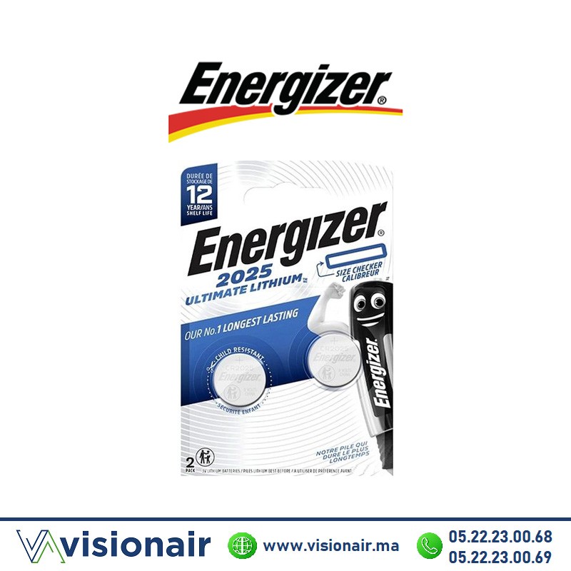 [ENERCR2025] Pile Energizer CR2025 3V LITHIUM