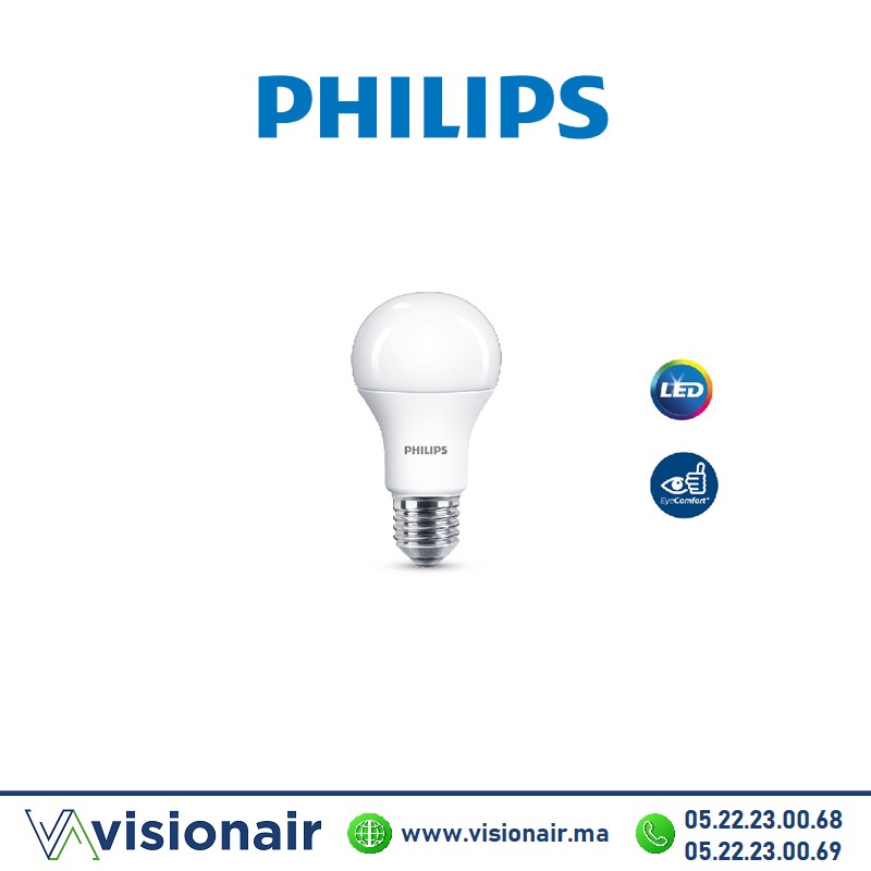 [PHILIPSESSE2711W65K] Ampoule LED Philips Essential 11W E27 6500°K