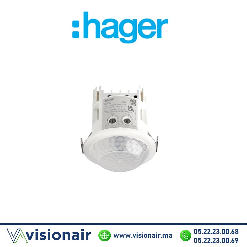 [EER501] Détecteur de  Hager prés & mouvement enc 10m 360° EER501