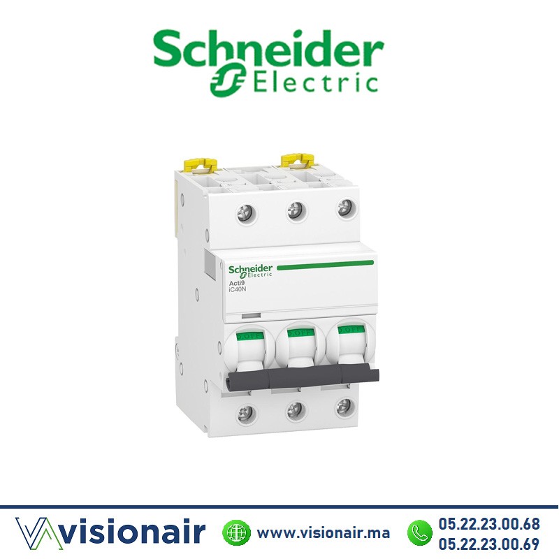 [A9P54340] Disjoncteur SCHNEIDER Acti9 iC40N 3P 40A A9P54340