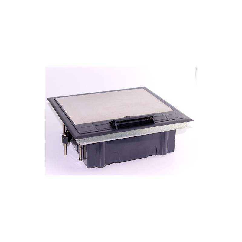 [INGBS04/P] Boîte de sol INGELEC 4 modules couvercle plastique (Vide)