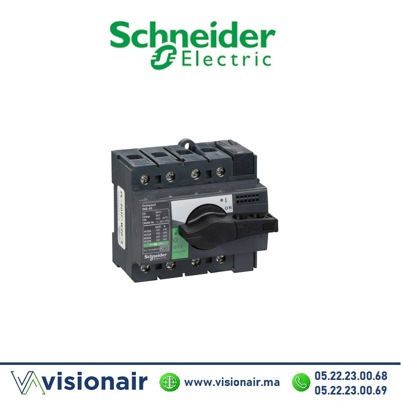 [28913] Interrupteur sectionneur Interpact SCHNEIDER 4P 160A 28913