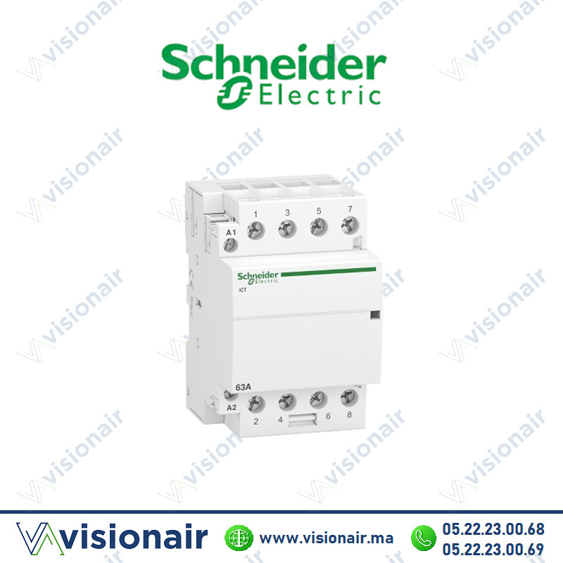 [A9C20864] Contacteur SCHNEIDER  iCT 63A 4NO 220V 50HZ A9C20864