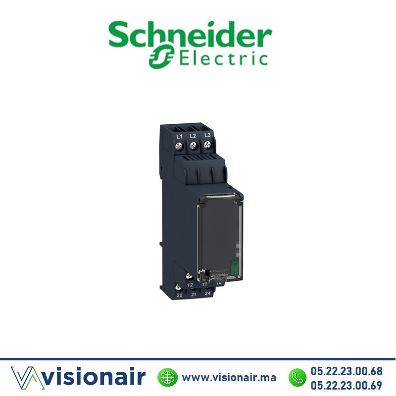 [RM22TG20] Relais de contrôle de phases SCHNEIDER 2OF - 208 à 408 Vac RM22TG20