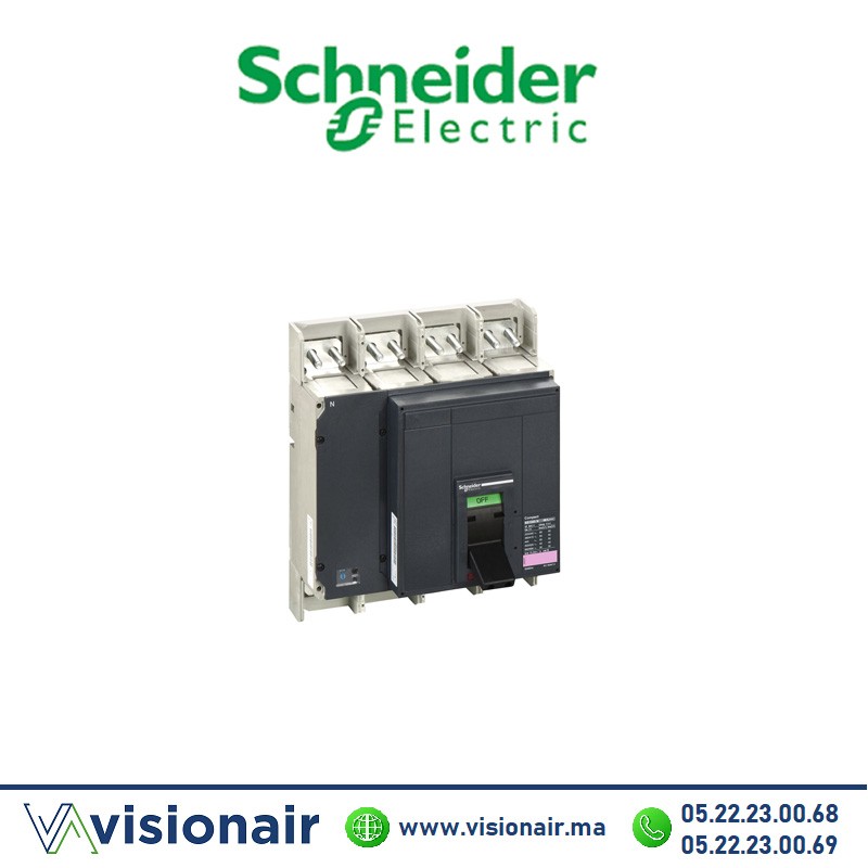 [33345] ComPact  Schneider NS1000H Schneider bloc coupure 4P 70kA débrochable manuel 33345