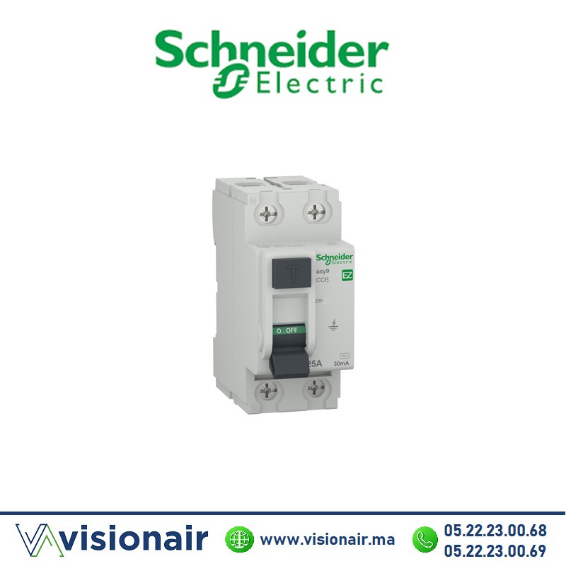 [EZ9R32240] Interrupteur différentiel SCHNEIDER 2P AC 30mA 40A EZ9R32240