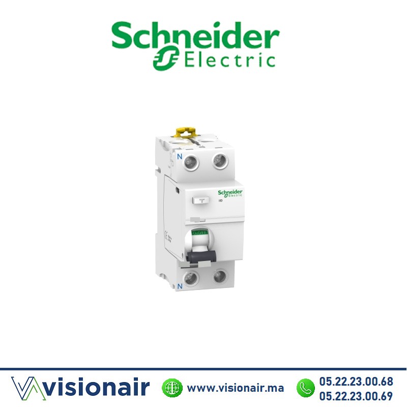 [A9R41263] Interrupteur différentiel SCHNEIDER 2P AC 30mA 63A A9R41263