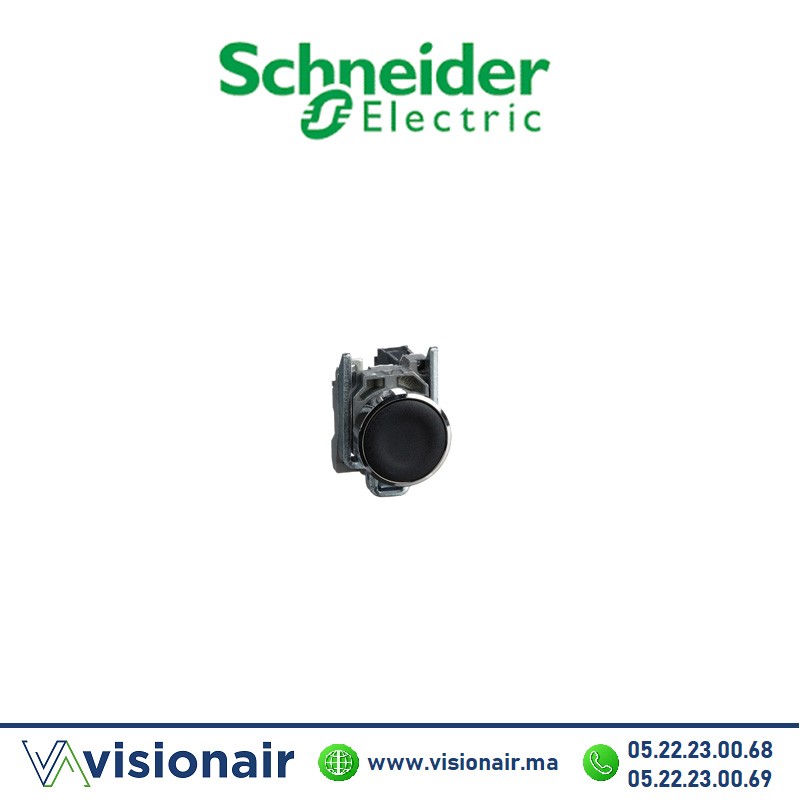 [XB4BA21] Bouton tournant Schneider noir à impulsion  1F XB4BA21