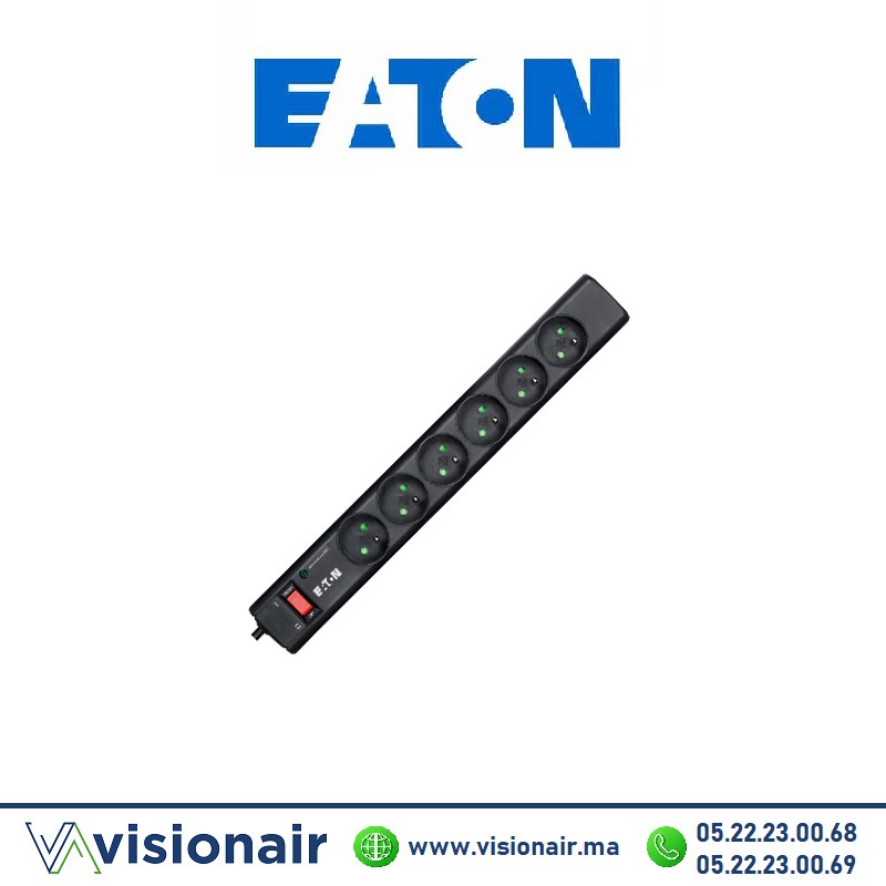 [EATONPS6F] Multiprise protégée surtensions EATON 6 prises PROTECTION STRIP PS6F